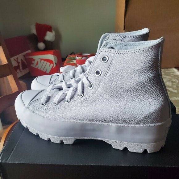 Converse Shoes - Women's Converse Lugged LEATHER Chuck Taylor All Star - White